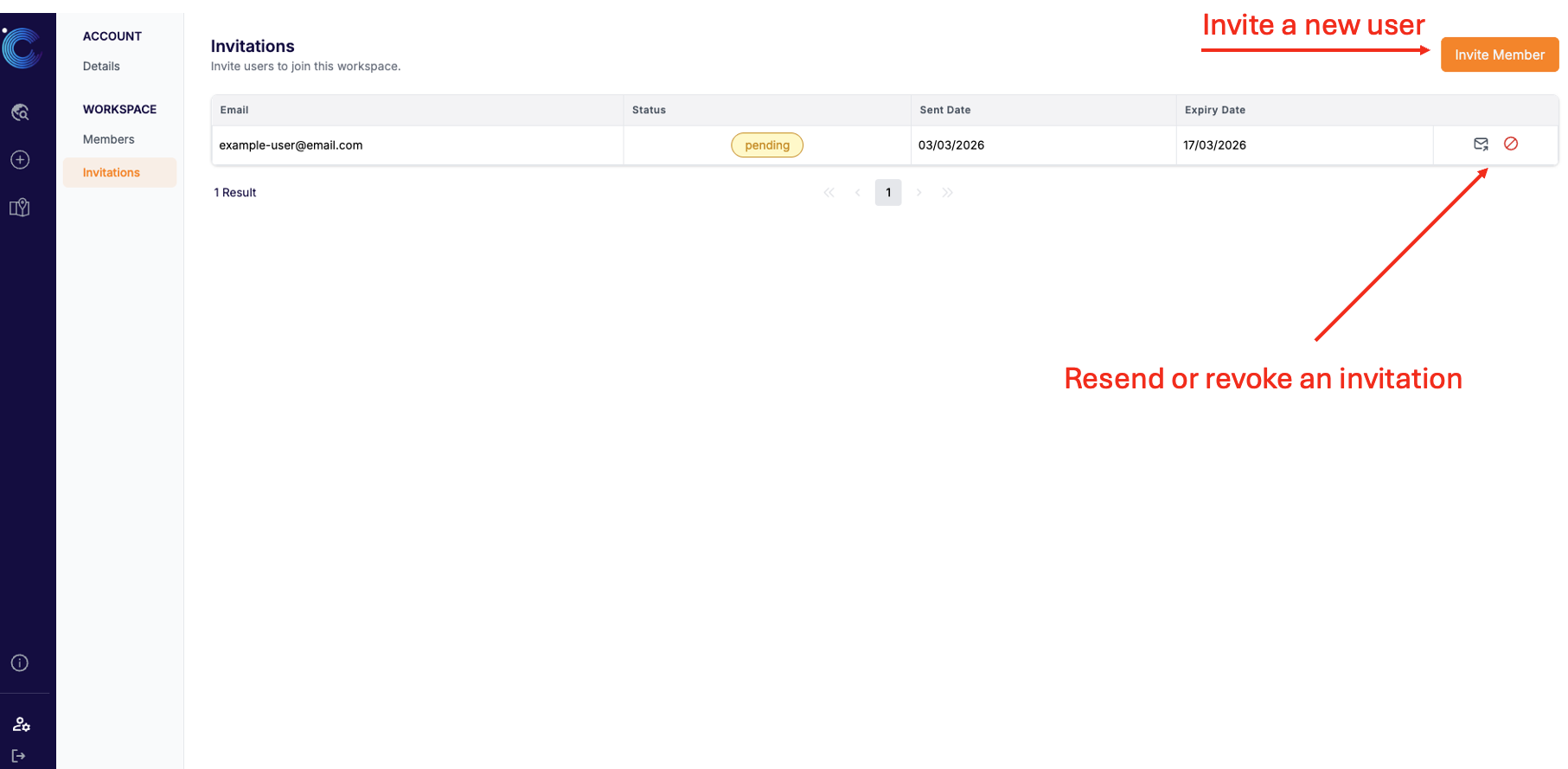 WorkspaceInvitations